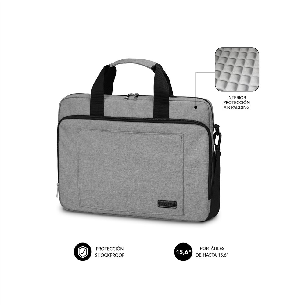 Maletin subblim maletãâ­n ordenador air padding laptop bag 15,6p gris
