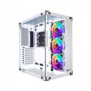 Talius caja atx gaming cronos frost rgb cristal templado usb 3.0