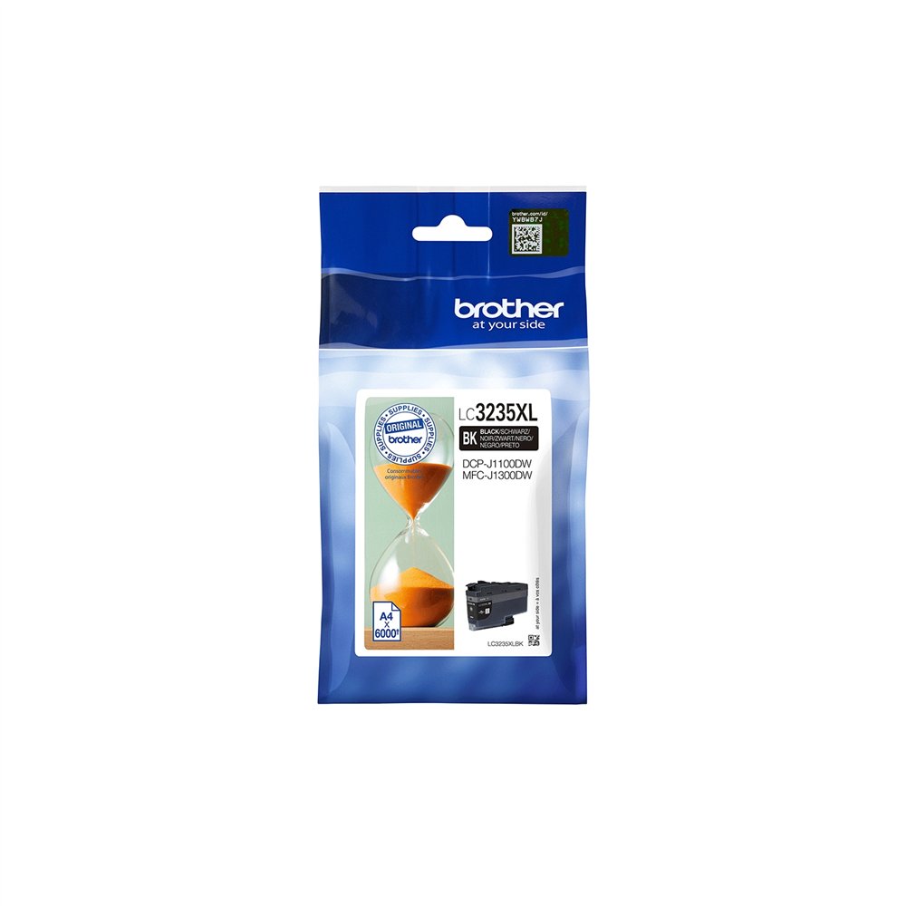 Brother lc-3235xlbk cartucho de tinta 1 pieza original alto rendimiento xl negro