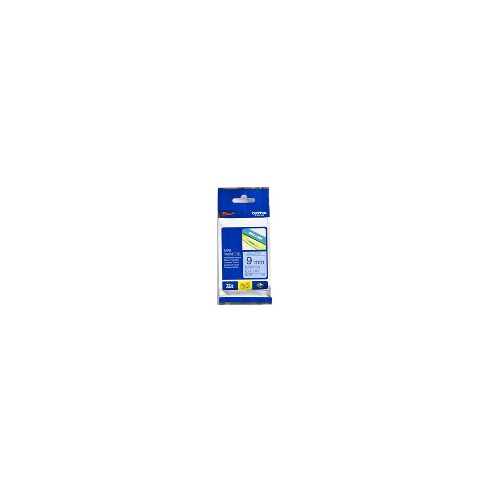 cinta laminada brother negro sobr azul tze 9mm tze521
