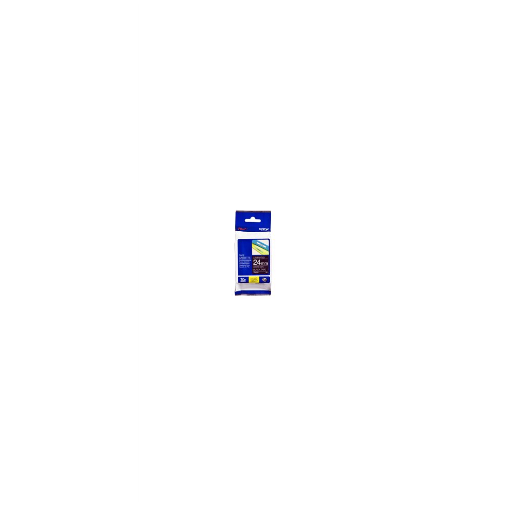 Cinta laminada brother blanco sobre negro 24mm tze355