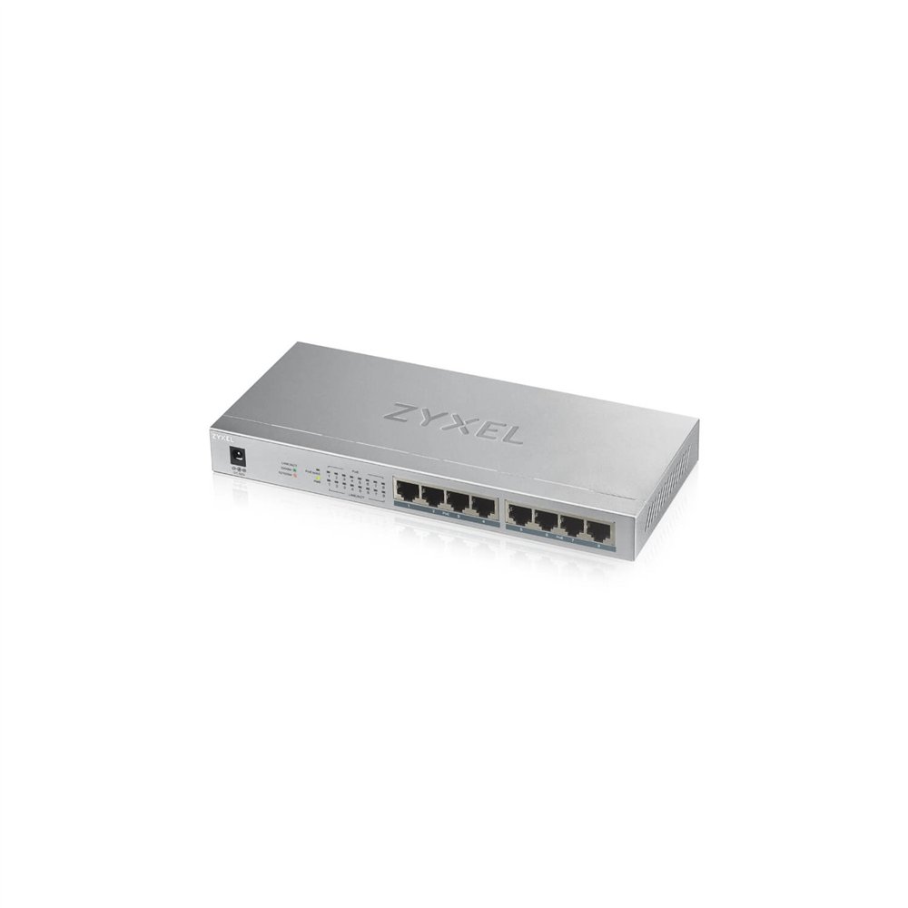 Zyxel no administrado gigabit ethernet (10/100/1000) energí­a sobre ethernet (poe) gris
