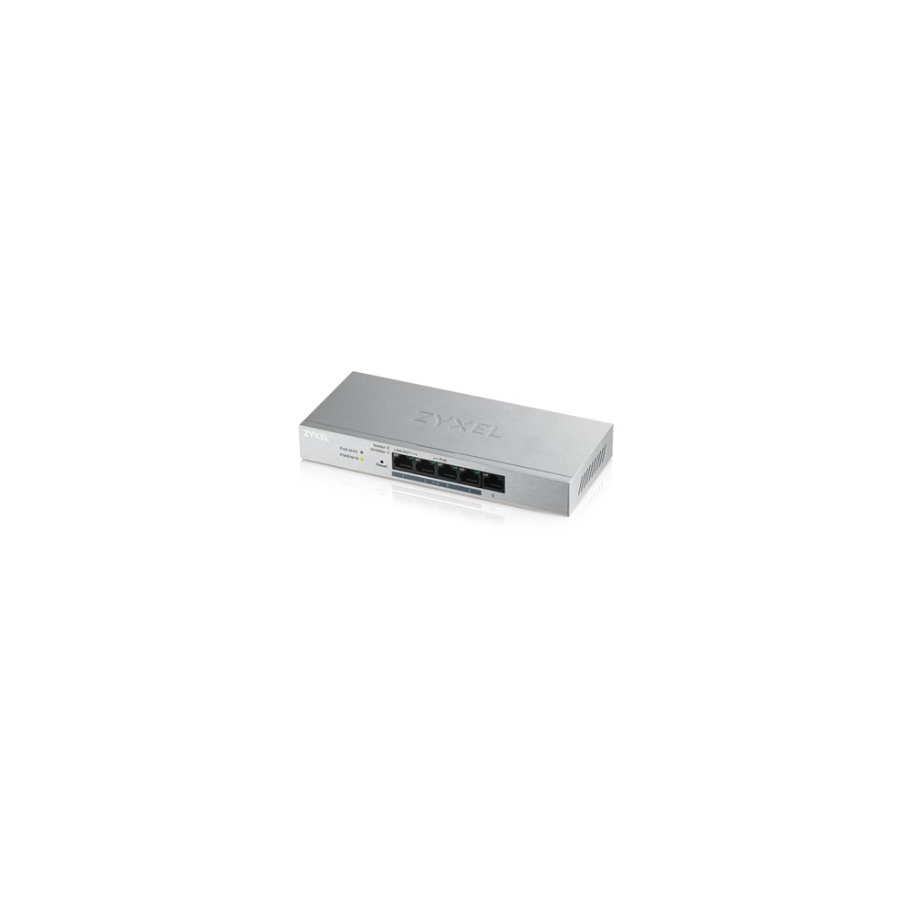 zyxel gs1200-5hp v2 gestionado gigabit ethernet (10/100/1000) energí­a sobre ethernet (poe) gris