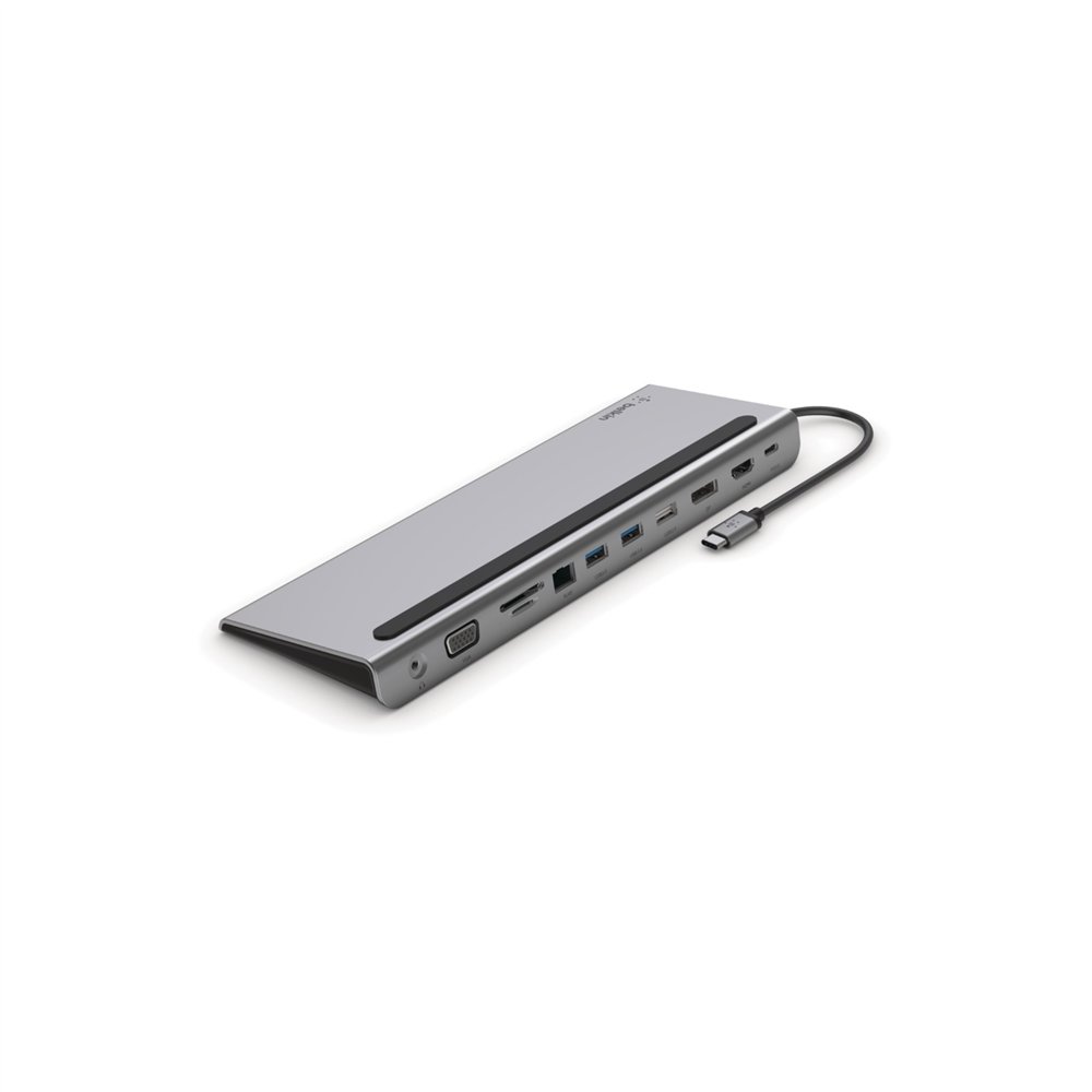 Belkin inc004btsgy base para portã¡til y replicador de puertos alã¡mbrico usb 3.2 gen 1 (3.1 gen 1) type-c negro, gris