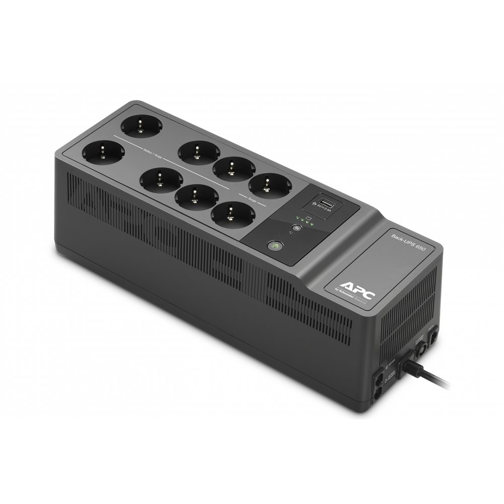 apc back-ups 650va 230v 1 usb charging port - (offline-) usv en espera (fuera de lí­nea) o standby (offline) 400 w