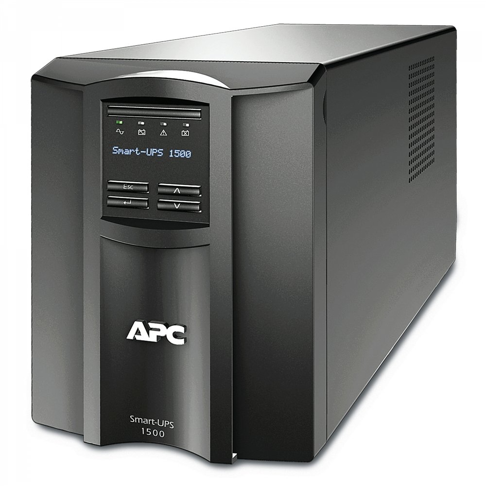 Apc sistema de alimentación ininterrumpida (ups) lí­nea interactiva 1500 va, 1000 w, 8 salidas ac negro