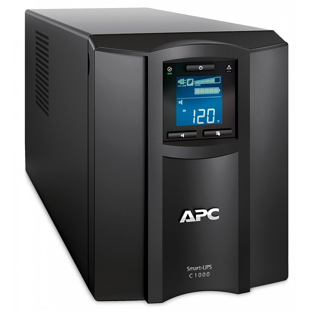 Apc sistema de alimentación ininterrumpida (ups) lí­nea interactiva 1000 va, 600 w, 8 salidas ac negro