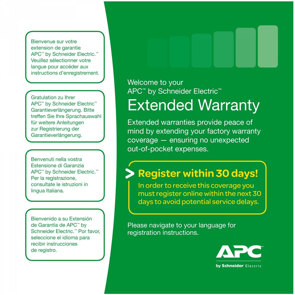 Apc service pack 3 year extended warranty