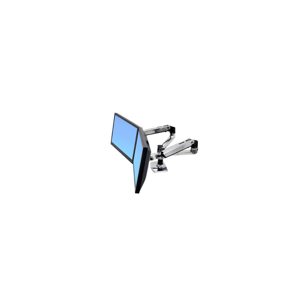 ergotron lx series dual side-by-side arm soporte 68,6 cm 27p plata