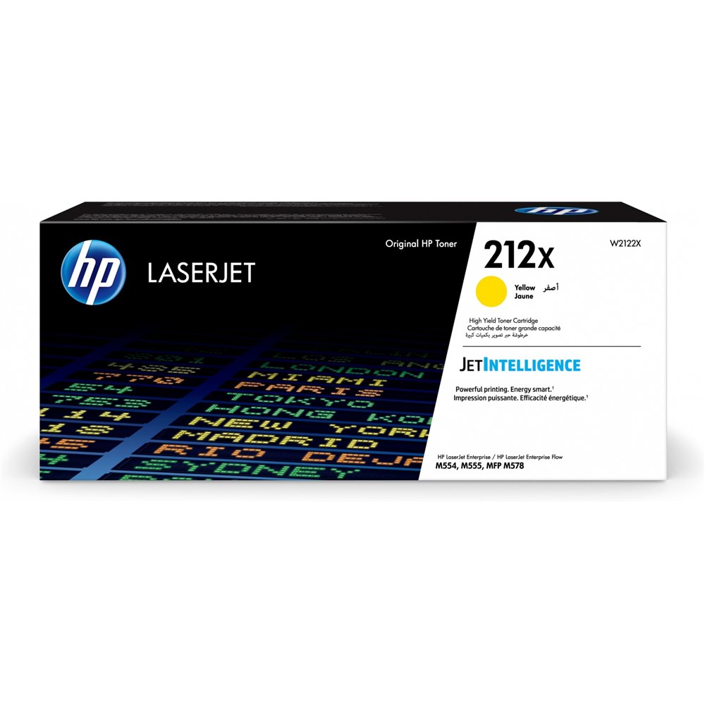 Toner hp 212x 1 pieza original amarillo w2122x