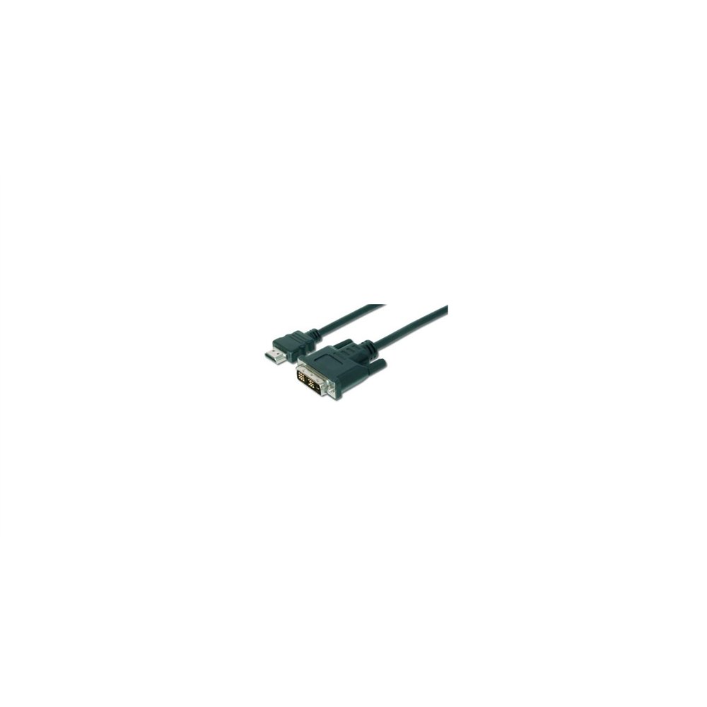 ASSMANN Electronic adaptador de cable de vÍdeo 2 m HDMI DVI-D Negro
