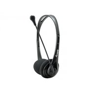 Equip chat headset auriculares diadema conector de 3,5 mm negro