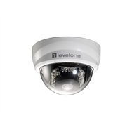 Levelone cã¡mara de red domo fijas 2-megapixel poe indicadores led ir negro, blanco