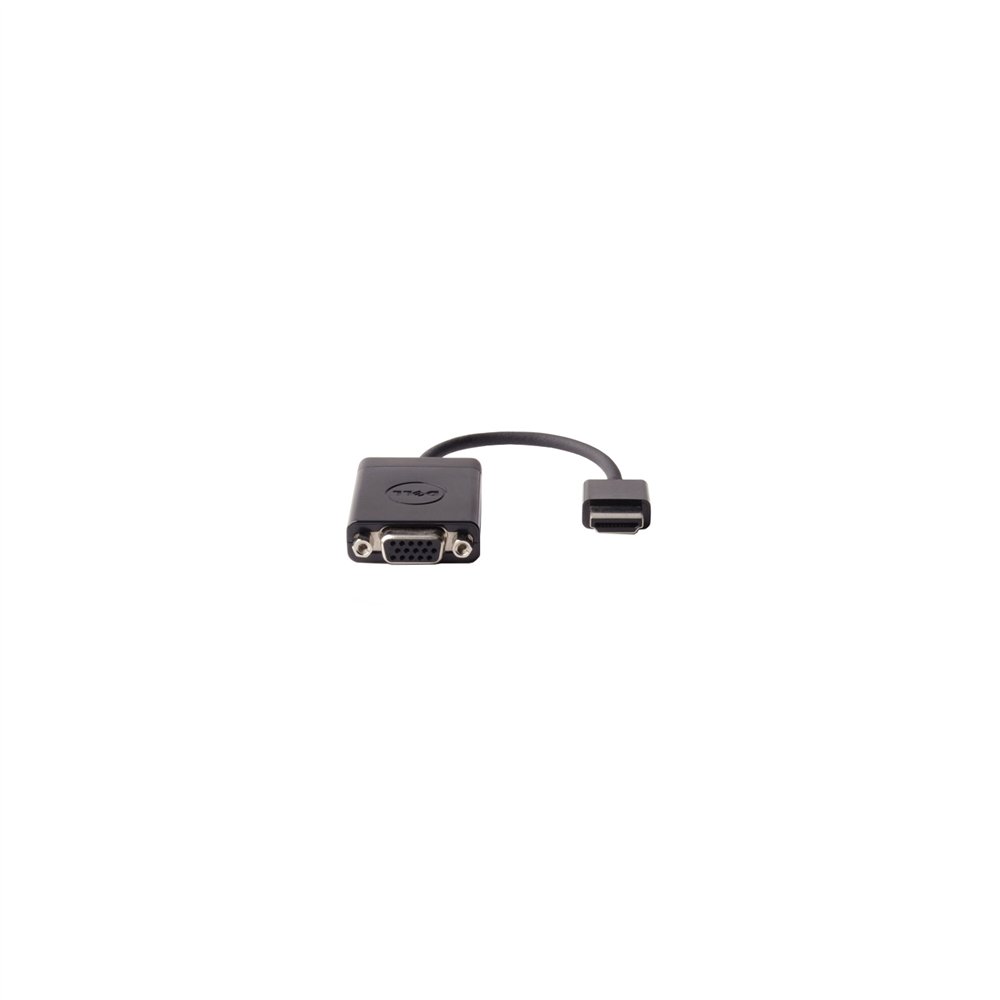 dell adaptador de cable de ví­deo hdmi, vga (d-sub) negro