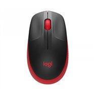 Logitech m190 raton ambidextro rf inalambrico optico 1000dpi negro rojo