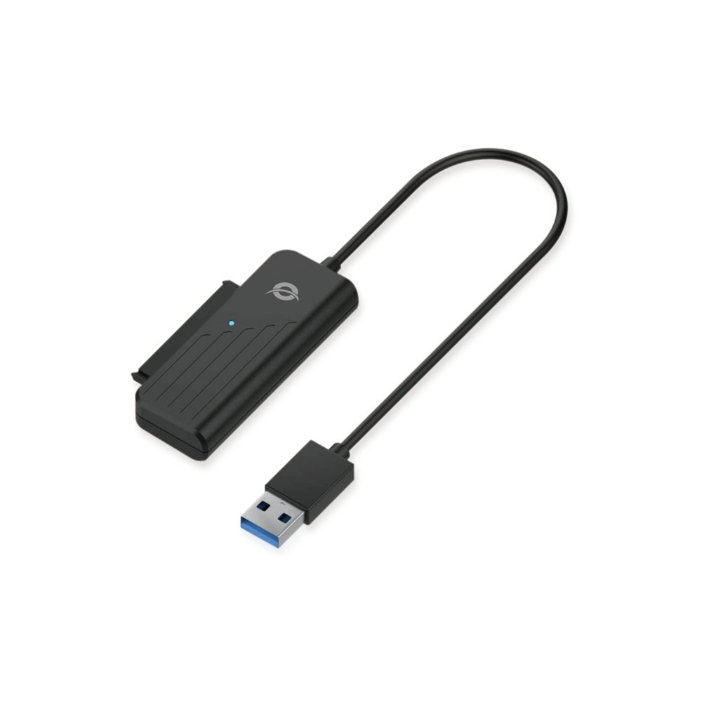 conceptronic cambiador de género para cable usb a sata negro