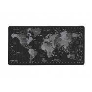 NATEC Alfombrilla Time Zone Map Maxi Negro Gris