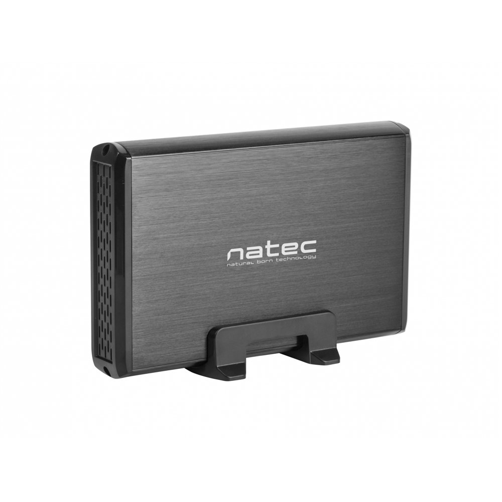 Natec caja para disco duro externo caja de disco duro (hdd)  3.5 negro