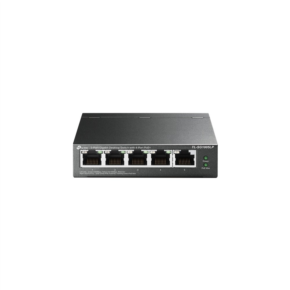 Tp-link switch no administrado gigabit ethernet (10/100/1000) energãâ­a sobre ethernet (poe) negro