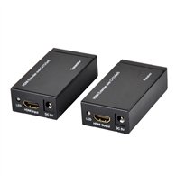 Ewent extensor audio video transmisor y receptor de seã±ales av negro