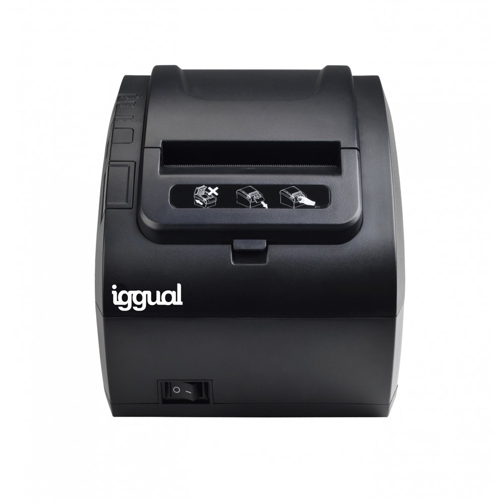 Iggual impresora de etiquetas tp8002 térmica directa 203 x 203 dpi alámbrico negro