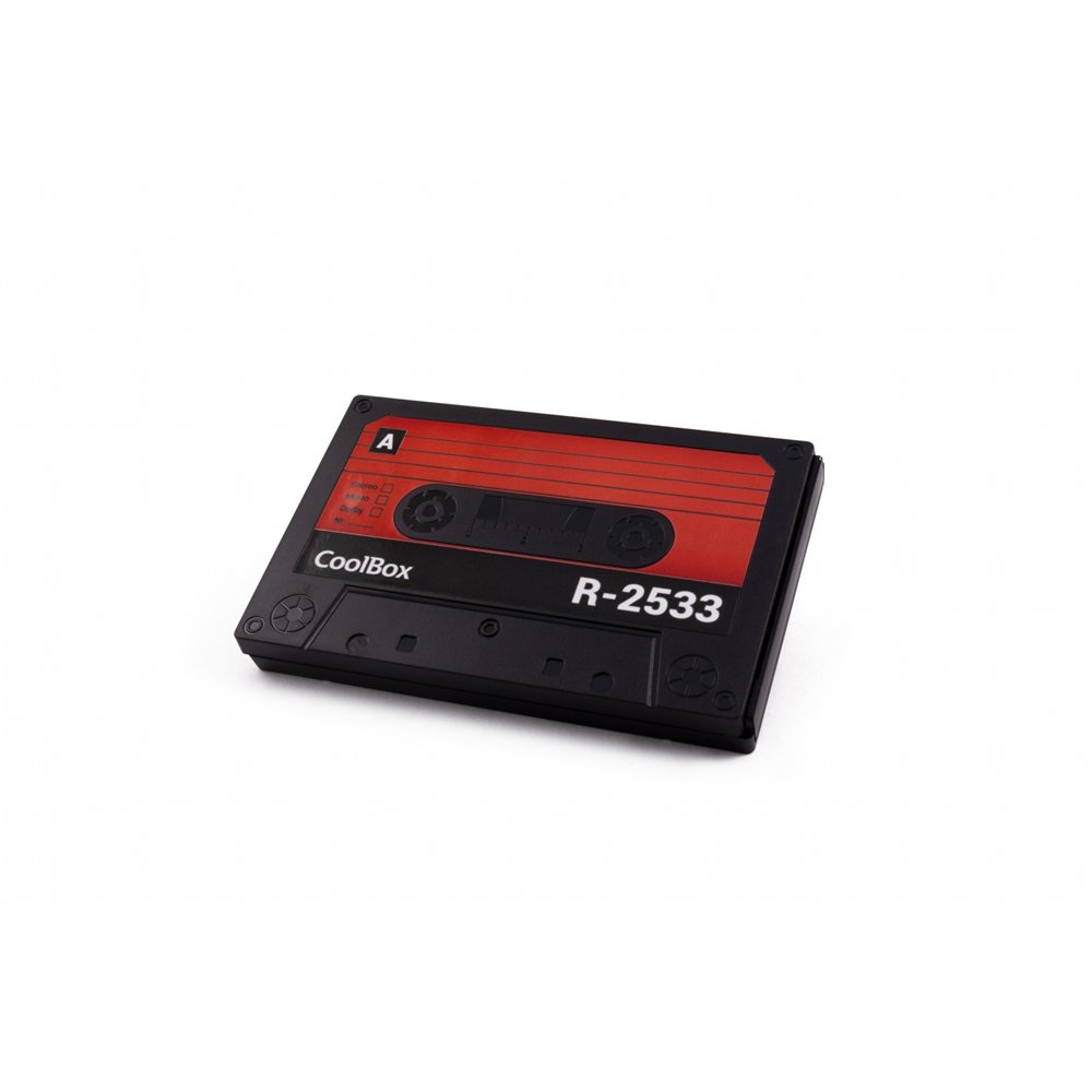 Coolbox slimchase r-2533 carcasa de disco duro 2.5 ssd usb negro rojo