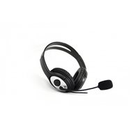 coolbox coolchat auriculares diadema conector de 3,5 mm negro, plata