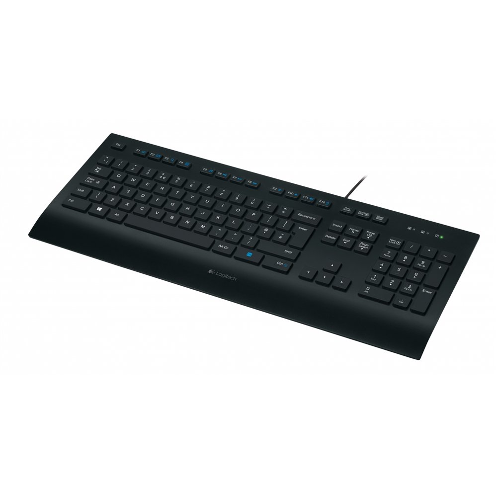 Logitech k280e teclado usb qwertz alemán negro 920-008669