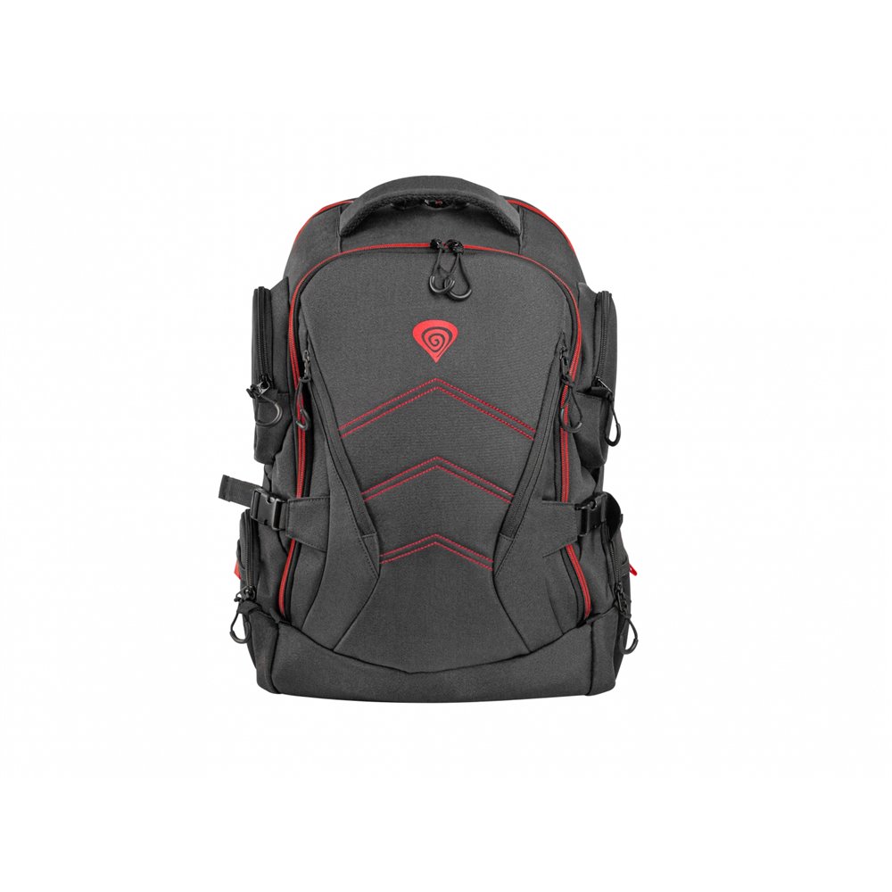 Genesis pallad 550 mochila para portátil 17.3p mochila negro, rojo