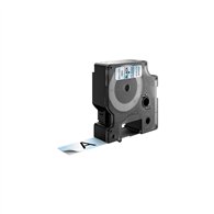 Dymo d1 etiquetas estandar negro sobre transparente 19mm x 7m poliester