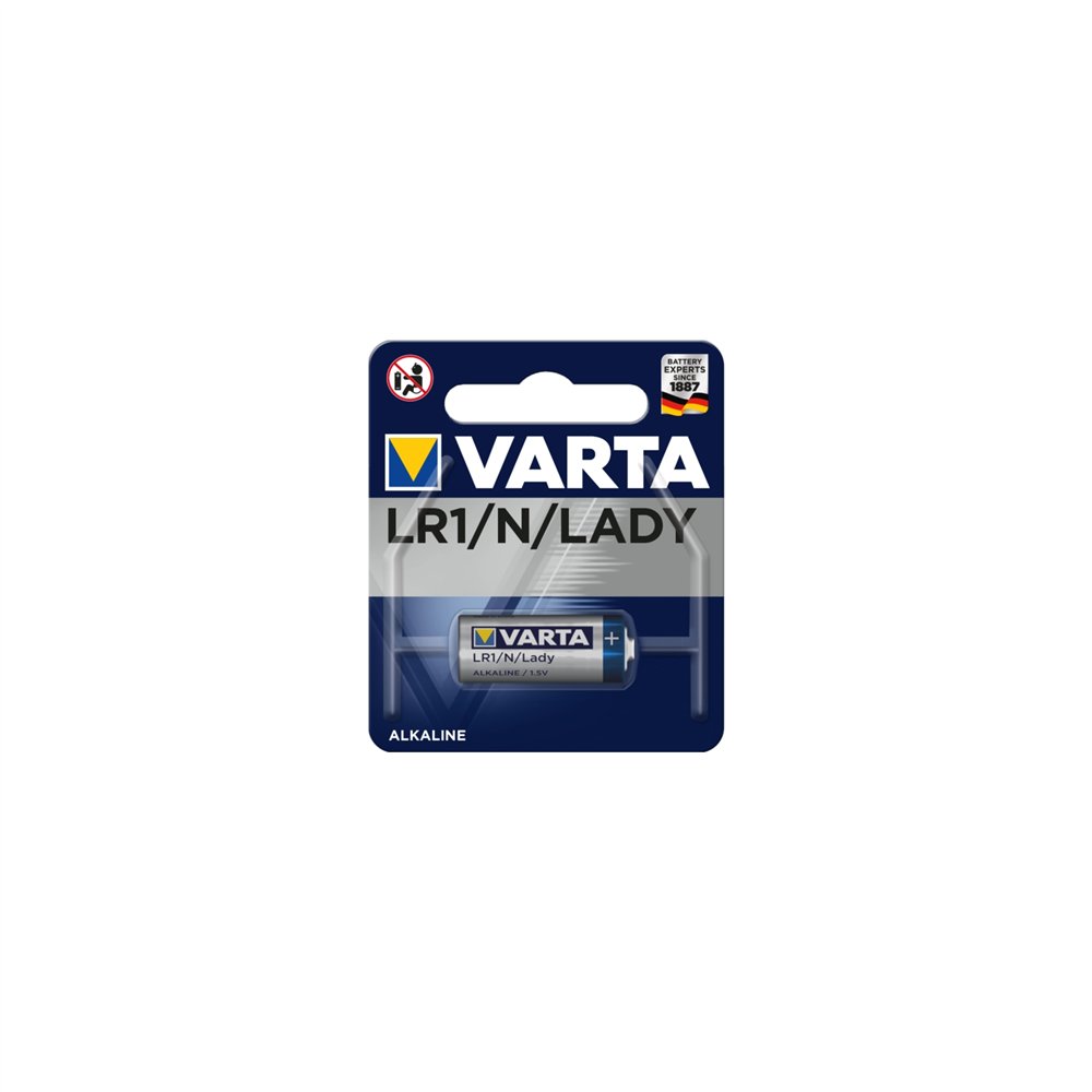 Varta pila alcalina lr-1 1.5v azul plata