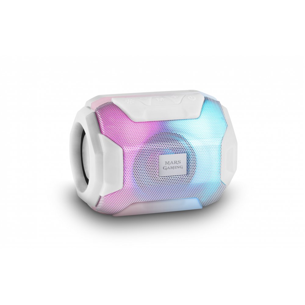 Mars gaming msbaxw altavoz portatil bluetooth compacto blanco
