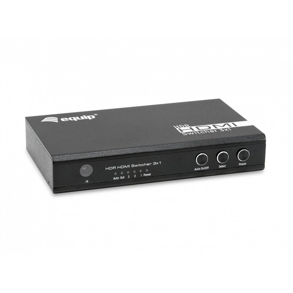 Equip 332725 interruptor de video hdmi 2.0 negro
