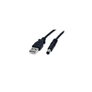 startech.com cable de alimentación usb a a m de tipo barril de 5,5mm negro