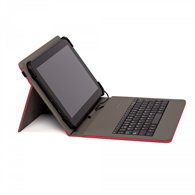 nilox funda teclado usb universal 10.4p poliester, rojo