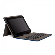 nilox funda teclado usb universal 10.5p poliester, azul