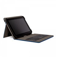 nilox funda teclado usb universal 10.5p poliester, azul