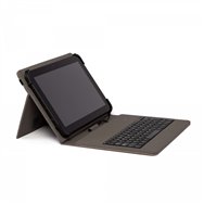 nilox funda tablet teclado usb 10.5p universal poliester marron