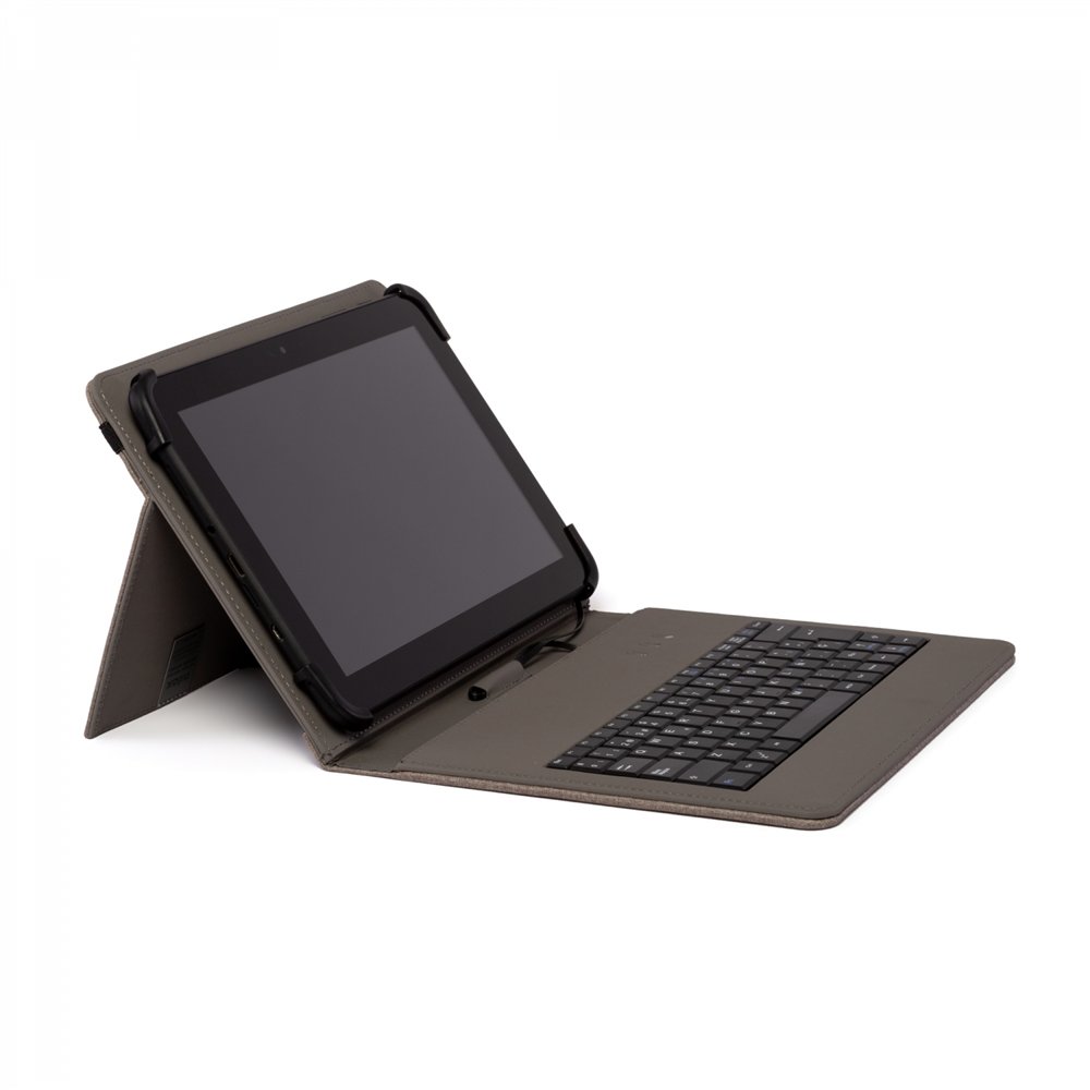 nilox funda tablet teclado usb 10.5p universal poliester marron