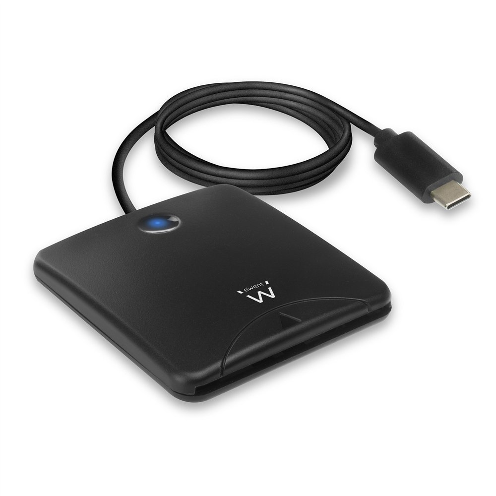 Ewent lector de tarjeta inteligente interior usb 3.2 gen 1 (3.1 gen 1) negro