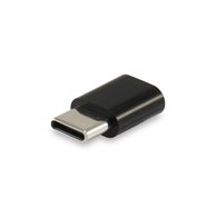 equip cambiador de género para cable usb c micro usb b negro