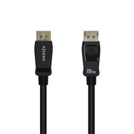 aisens cable displayport certificado v1.4 8k 60hz macho a macho 0.5m negro