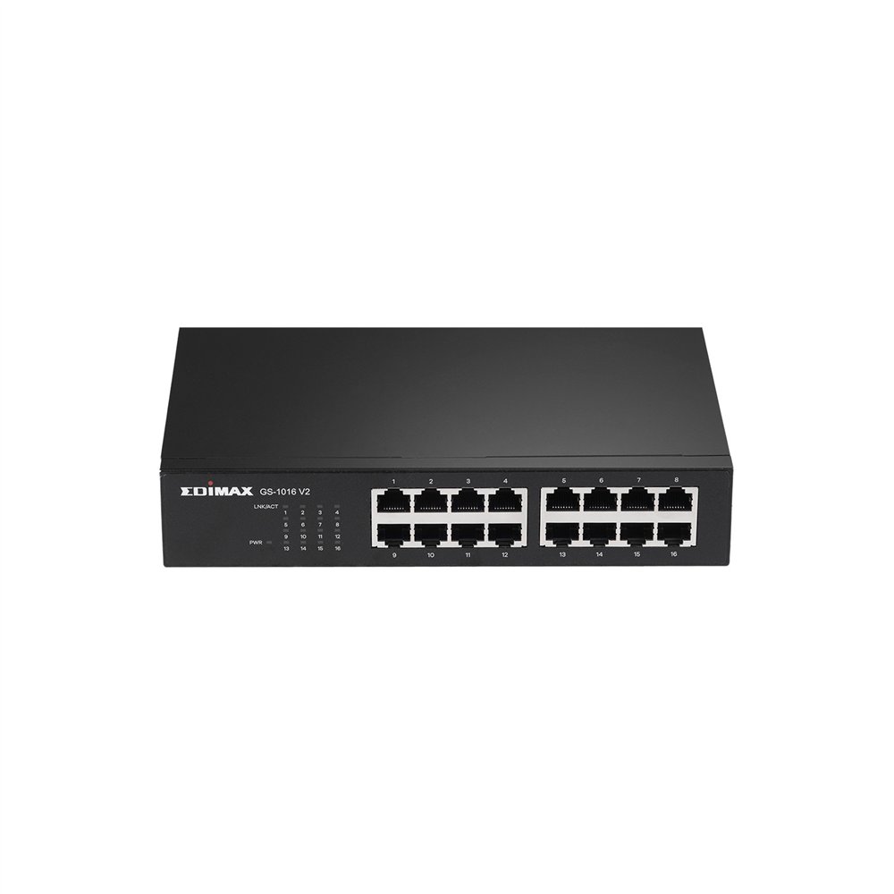 Edimax switch gestionado gigabit ethernet (10/100/1000) negro