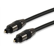 Equip cable de audio toslink macho/macho, 3 m negro