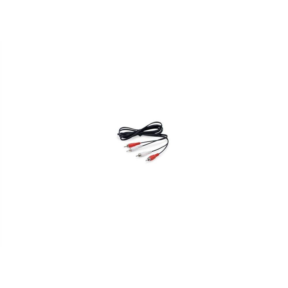 Equip cable de audio 2 x rca macho/2 x rca macho 2,5 m negro