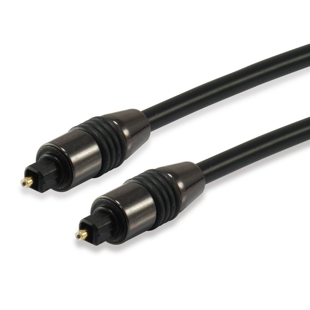 Equip cable de audio toslink macho/macho, 5 m negro