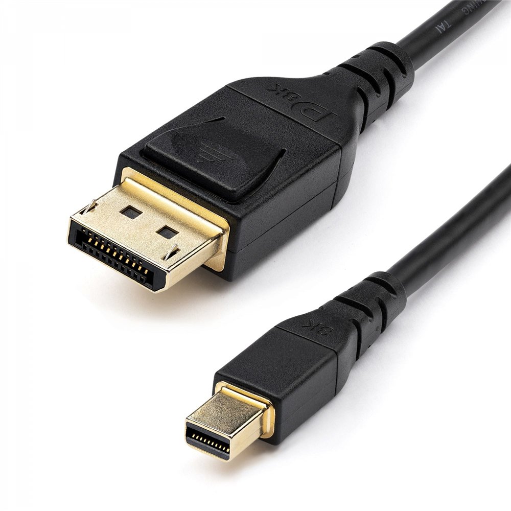 Startech.com cable adaptador mini displayport macho a displayport  macho 1.4 certificado por vesa 1m negro