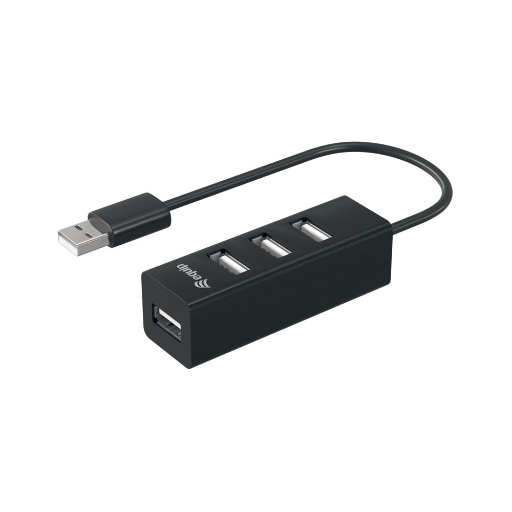 Equip hub de interfaz usb 2.0 480 mbit/s negro