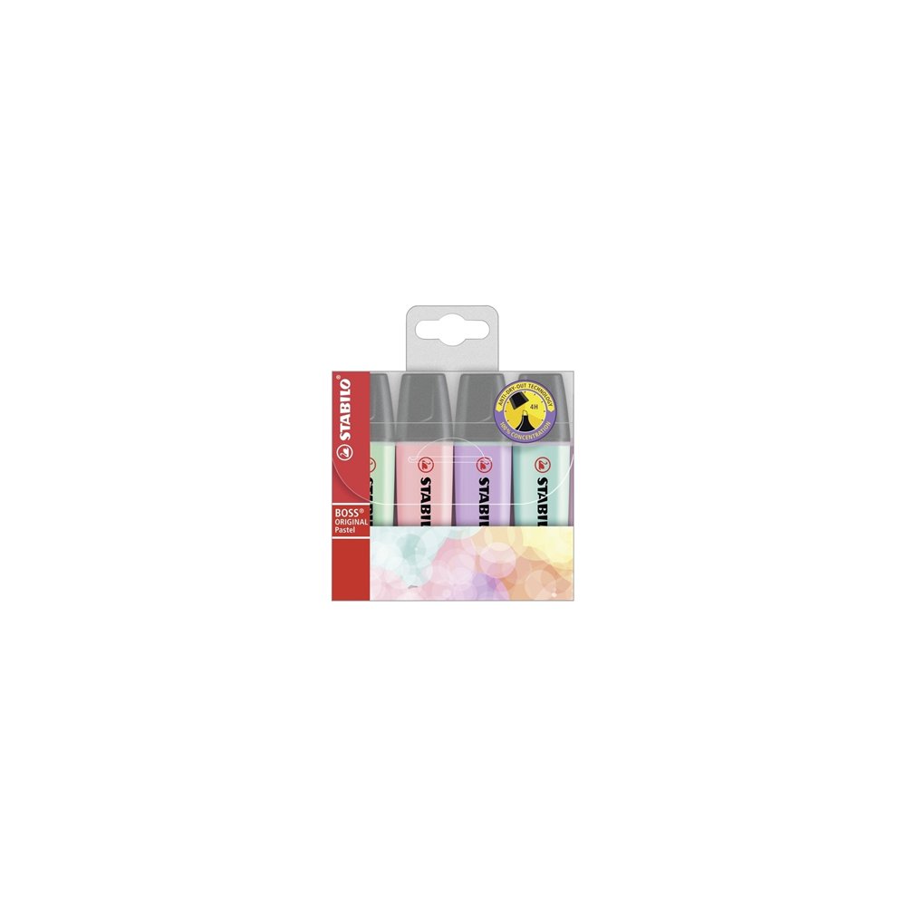 Stabilo boss original marcador 4 pieza(s) punta de cincel lila menta rosa turquesa