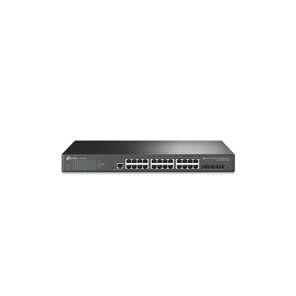 Tp-link switch gestionado l2+ gigabit ethernet (10/100/1000) negro